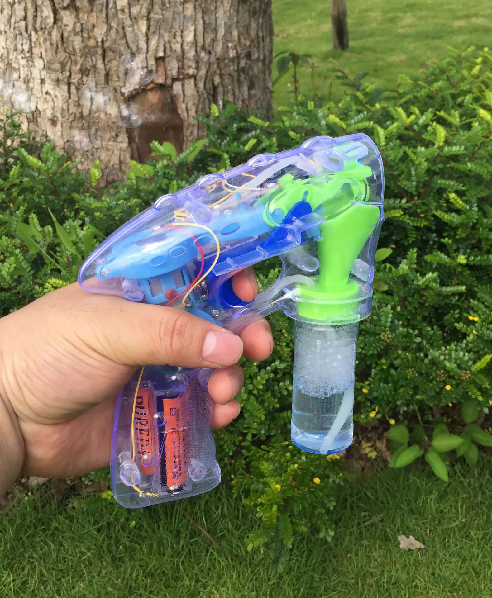 Helloworld Child Play Keep Popping Bubbles Minigun Gun Summer Outdoor ...