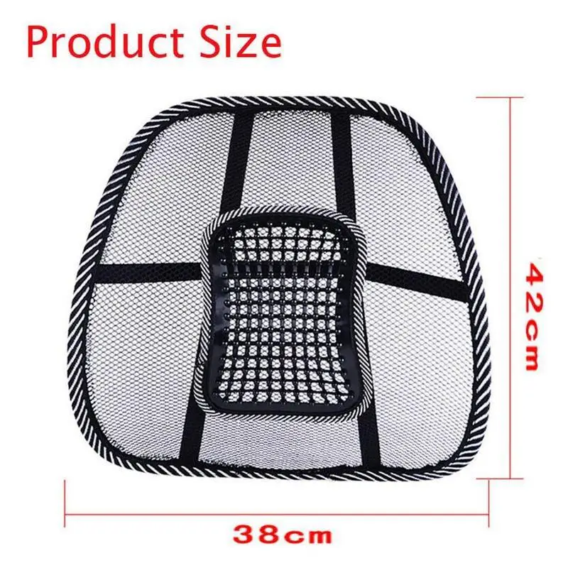 Car summer breathable ice silk waist chair massage seat backrest car interior productsHot sale products The factory