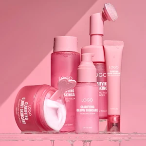 Oem Facial Foam Cleanser Brightening Toner Hydrating Serum Clarifying Glowy Rejuvenating Moisturizer Skincare Kit Skin Care Set