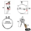 silver color curved ring cage FRRK-122