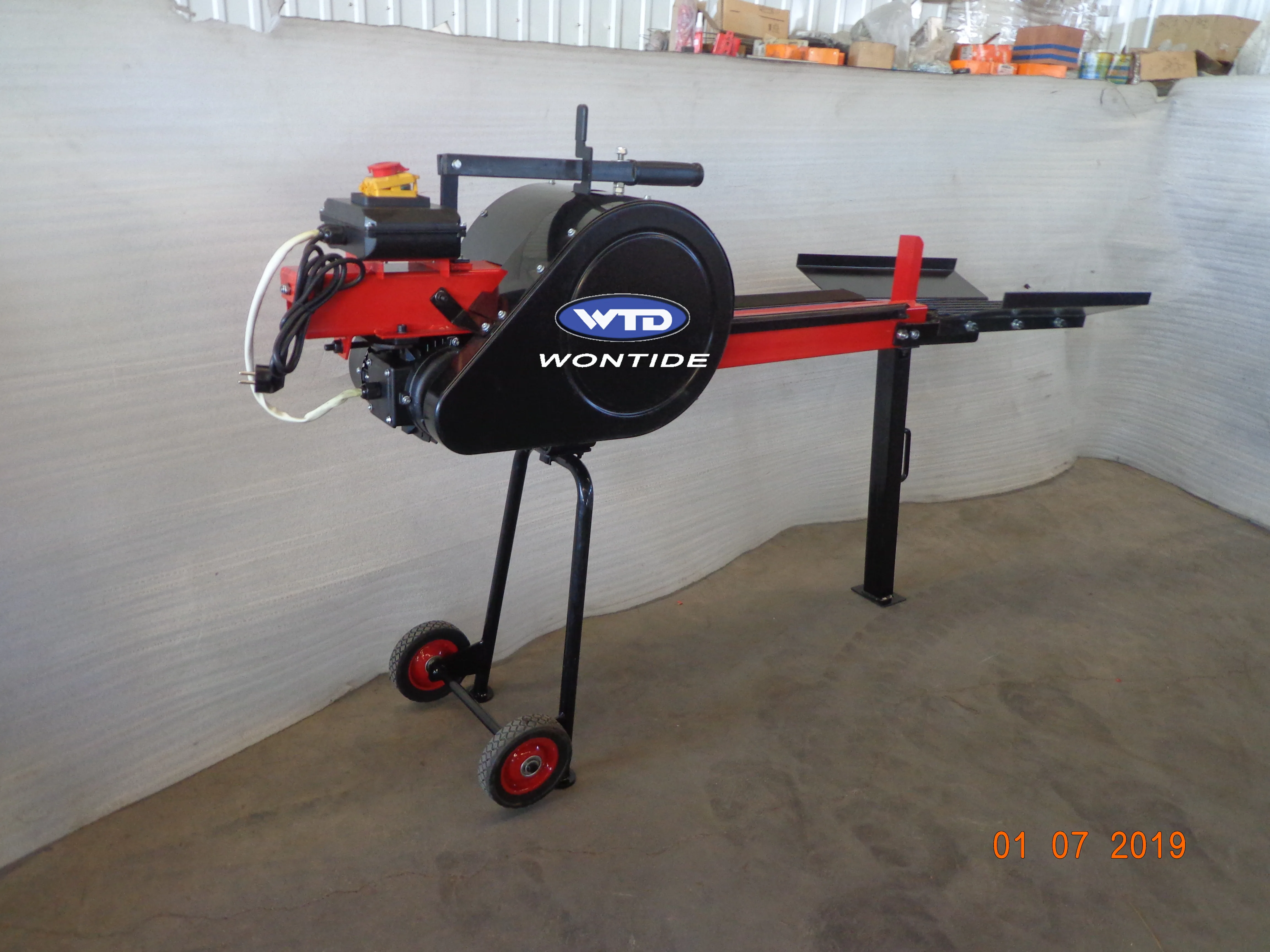 Wontide  Portable 10Ton Kinetic Fast Automatic Log Splitter with Electric Motor for Sale