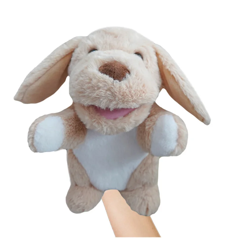 Animal Hand Puppets with Open Movable Mouth Beautiful Plush Hand Puppet Stuffed Toy Animal Hand Puppet Toy for Children