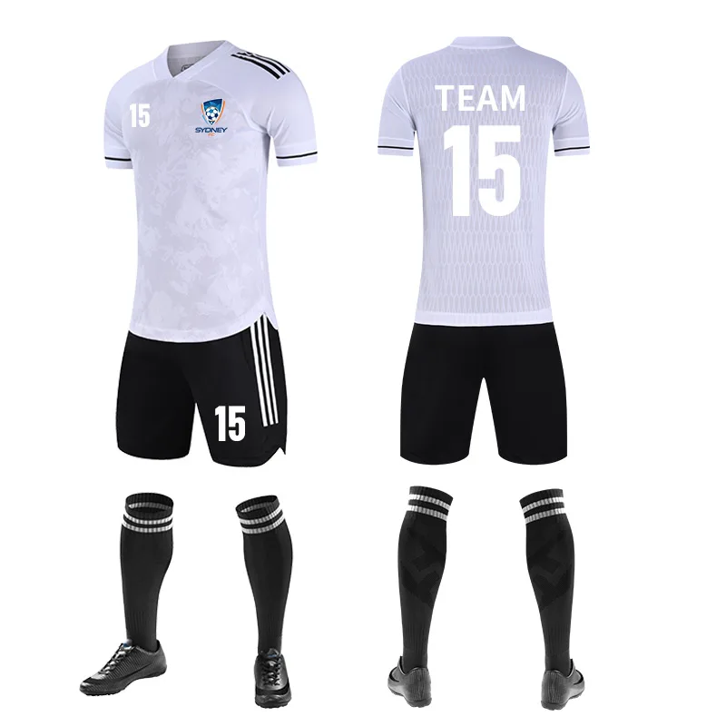 Retro Fire-USA Soccer Jerseys Kit Sublimated Design for Team-XTeamwear