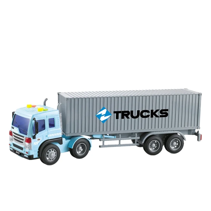 1:16光与音乐摩擦塑料集装箱卡车玩具 - buy container truck toy