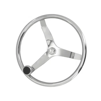 Factory Custom CNC Stainless Steel Boat Steering Wheel with Steering Spoke