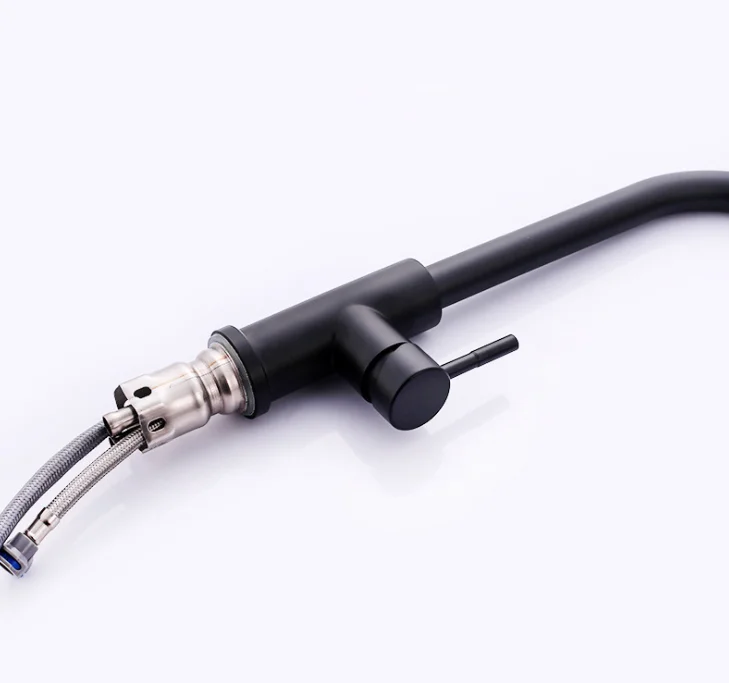 Pull Down Automatic Smart Touch Control Black Faucet for Kitchen with Sensor