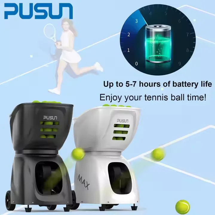 Automatic Tennis Ball Machine with Large Capacity 150 Ball Launcher New Design APP Remote Control Tennis Training Equipment