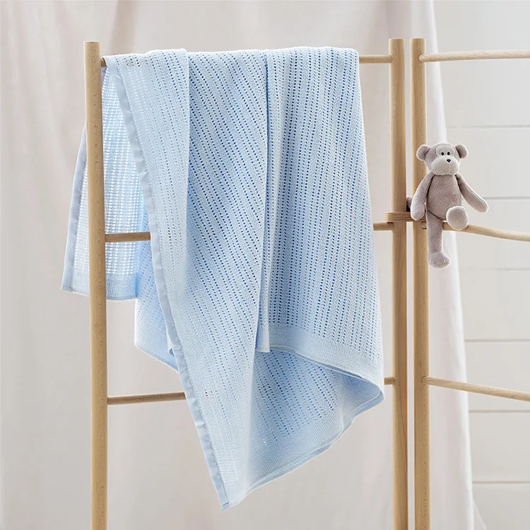 Bamboo Cotton Cellular Baby Blanket Wholesale Cellular Baby Blanket