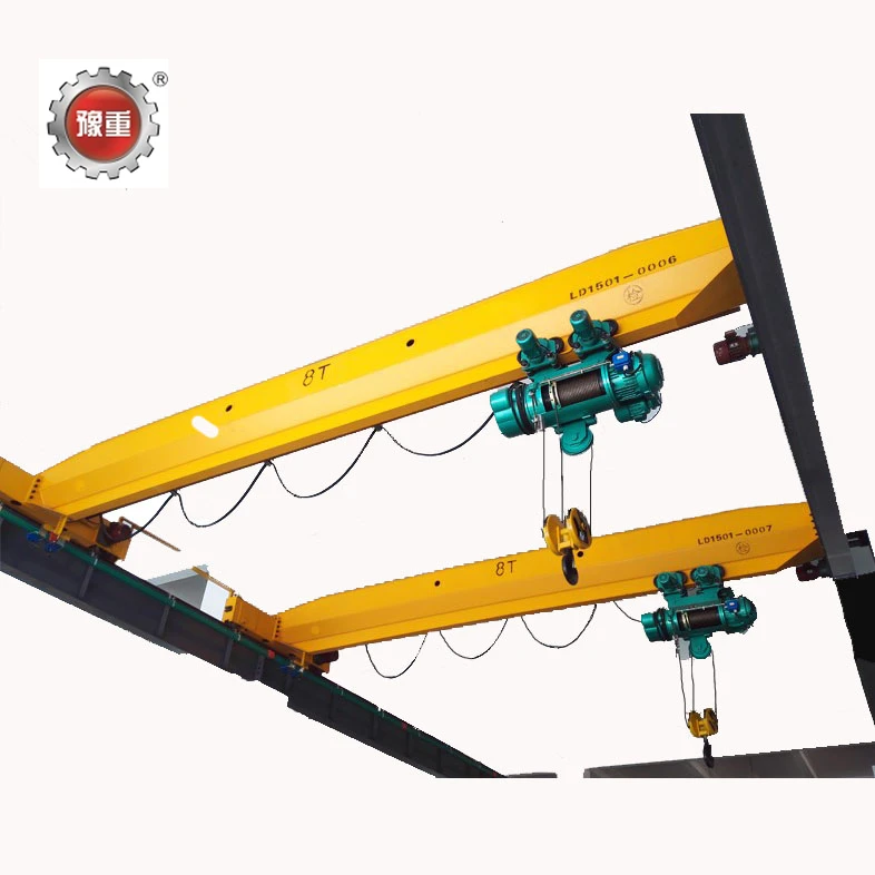 Overhead Crane Factory Price 2 Ton 5 Ton 10 Ton Single Girder Bridge Crane with Electric Hoist