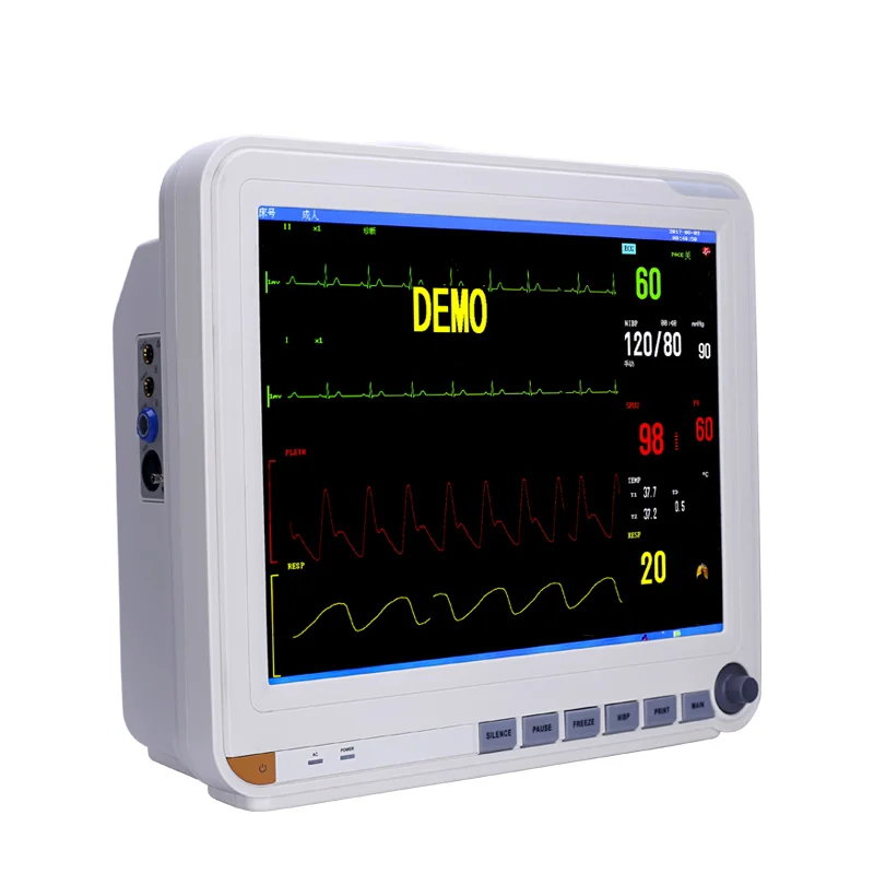 Yonker 8000D Spo2 nibp Resp ECG temp PR с дополнительным сенсорным экраном, кардиомонитор, многопараметрический монитор пациента для icu