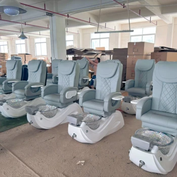 high quality nail salon furniture foot spa pipeless grey color pedicure chairs with massages