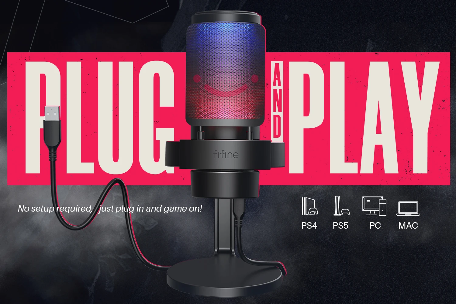 Fifine A8 Gaming Microphone - Professional USB Condenser