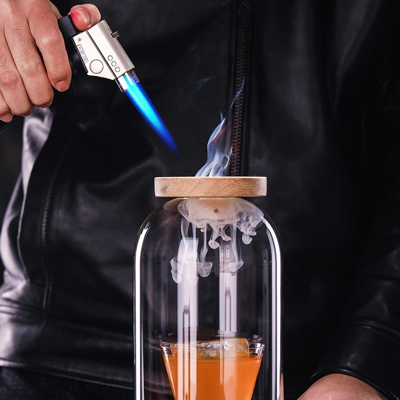 Premium Wooden Infuser Smoke Top Cocktail Smoker Kit Smoke Whiskey Kit