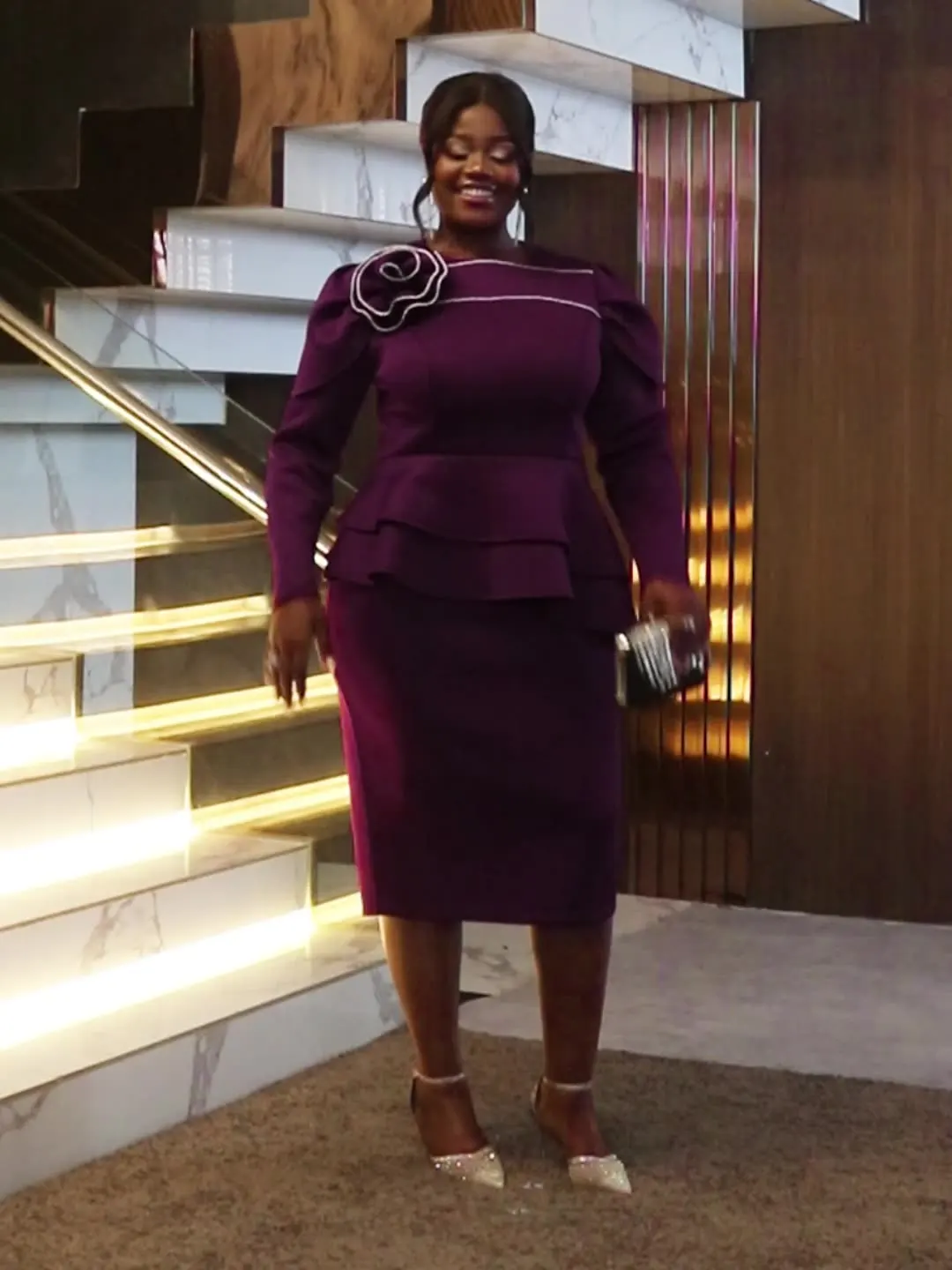 purple african dresses for women African Dress Purple Maxi Long Dress Print