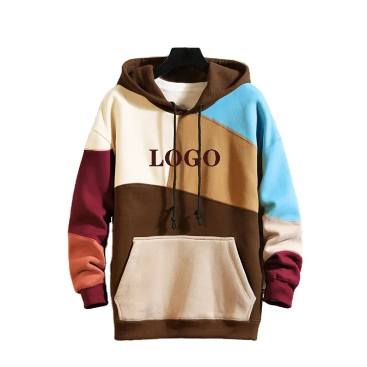 Color block cut and sew hoodie Clearance