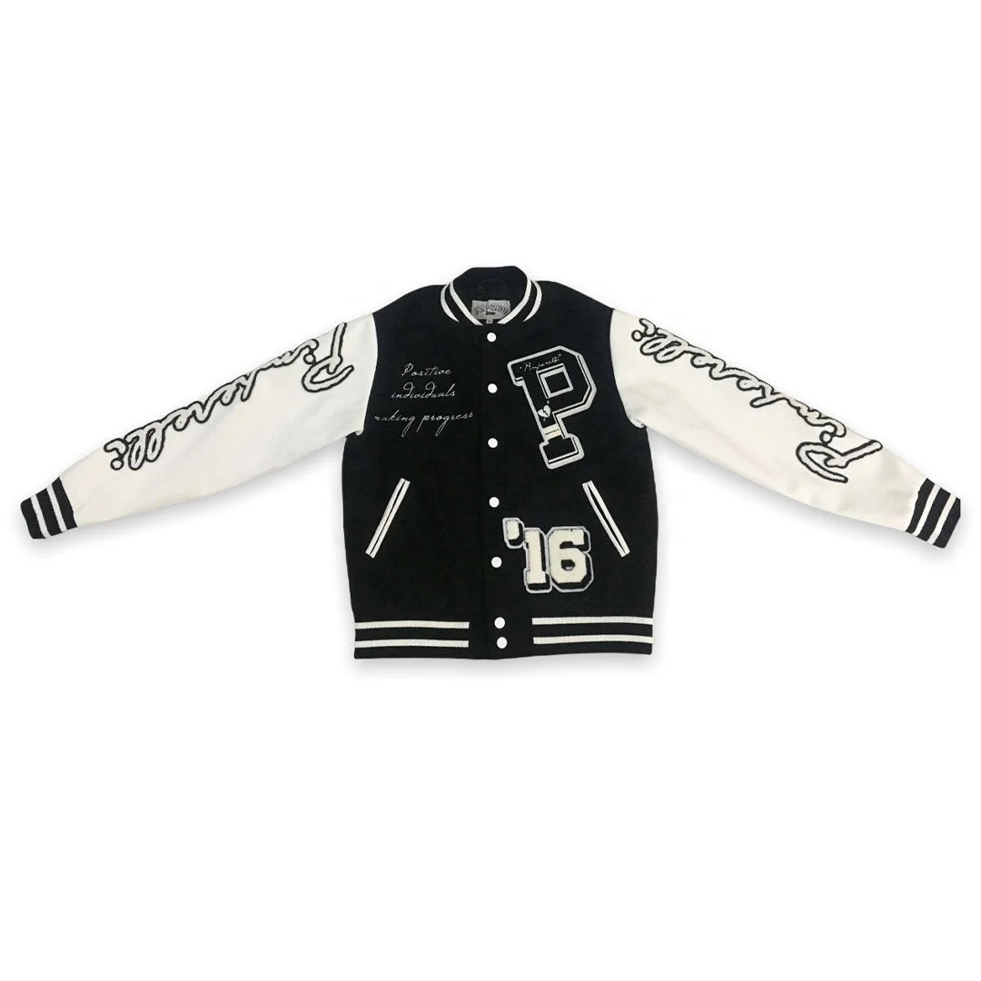 Oem Custom Chenille Embroidery Bomber Flight Baseball Vintage Letterman