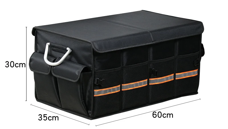 Durable Multi Compartments Waterproof Collapsible Car Trunk Organizer ...