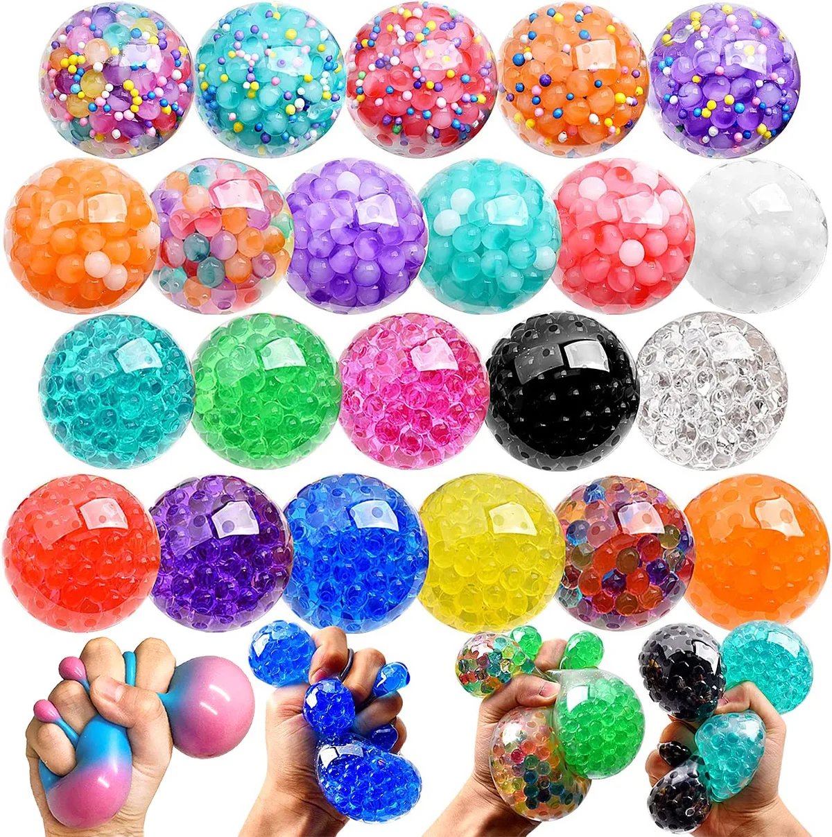 Squeeze Toy Pack Sensory Stress Ball Set Fidget Toys Fidget Mesh ...