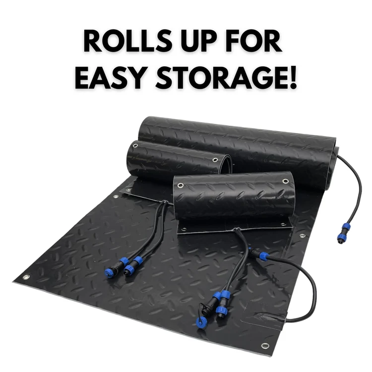 Custom Driveway Ice Melting Mat Outdoor Heated Snow Pvc Heated Driveway