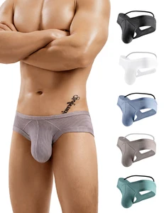 Men's Customize Breathable Brief Men Nylon Briefs Sports Jockstrap Low Waist Custom logo Mens Briefs Sexy Underwear