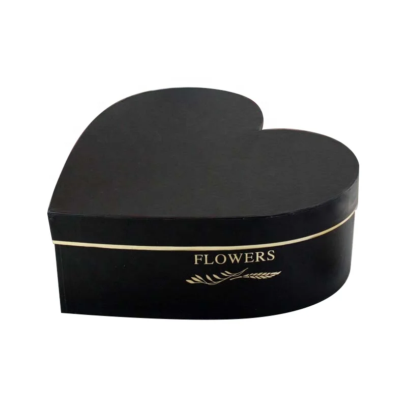 Wholesale Luxury Heartshape Preserved Roses Flower Box Biodegradable