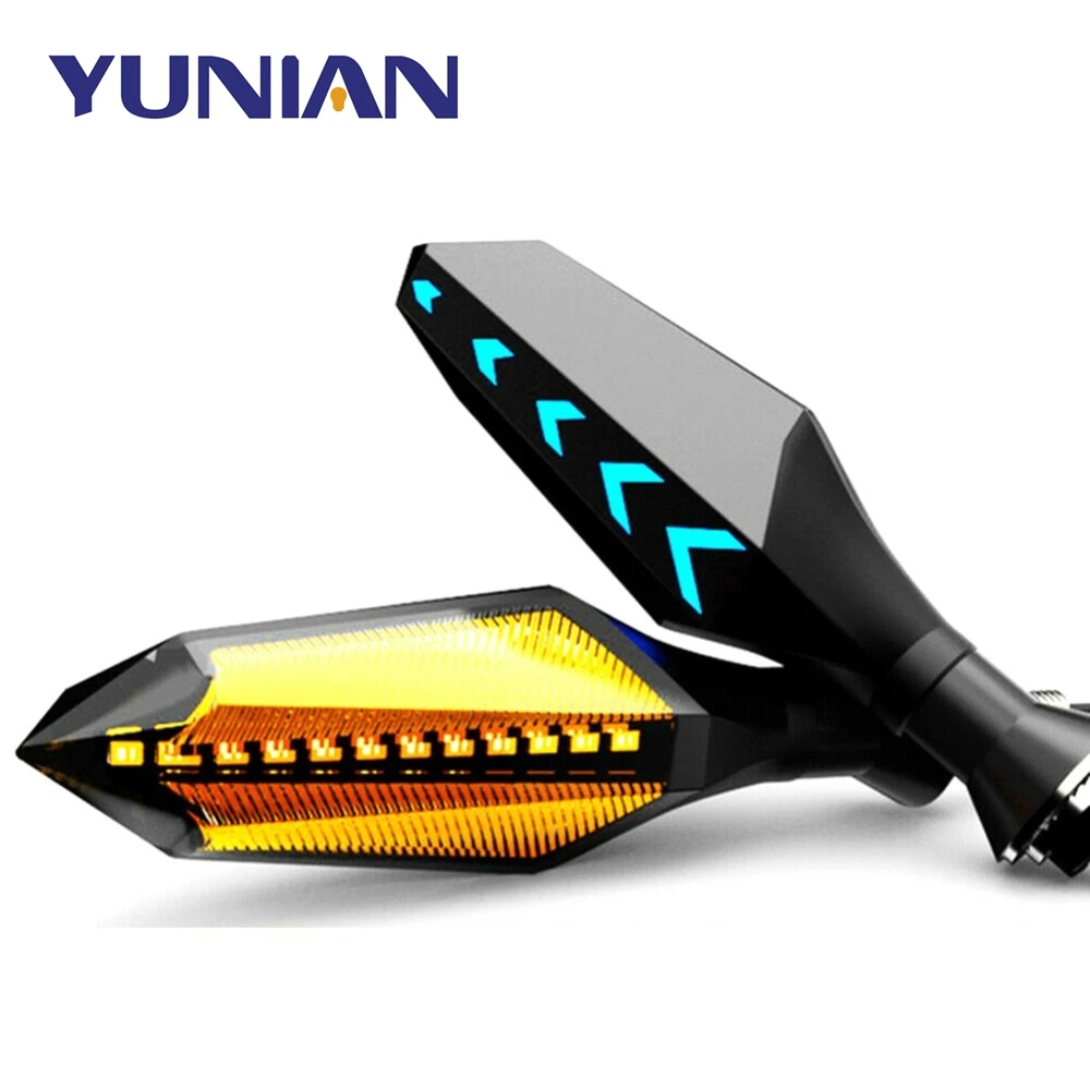 Universal Motorcycle Led Turn Signal Lamp Sequential Flowing Flash