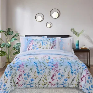 High Quality Bedsheet Set Cotton Queen Size Home Textiles Bedding Set Floral Design Duvet Cover