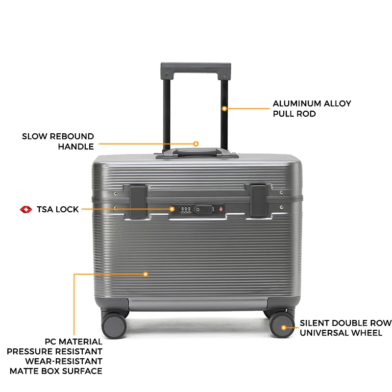20 Inch Waterproof Durable Standing Retrieval PC Rolling Luggage Photography Equipment Pilot Case Carry on Suitcase Cabin