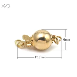 Langer 14K Yellow Gold 12.8mm Round Ball Magnetic Clasp