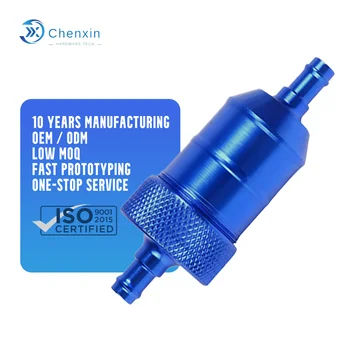 Aluminum Alloy Fuel Filter for Motorcycle Modification CNC Turning Custom Machining Service Motorbike Accessories Engine Parts