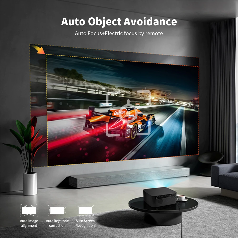 Topleo Smart Portable LED Projector TV Certificated 1080p Mini Video Projector Home Smart Android 11 Projector