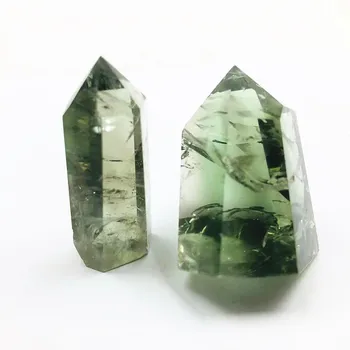 Wholesale High Quality Reiki Green Quartz Prasiolite Point Tower Natural Healing Crystal