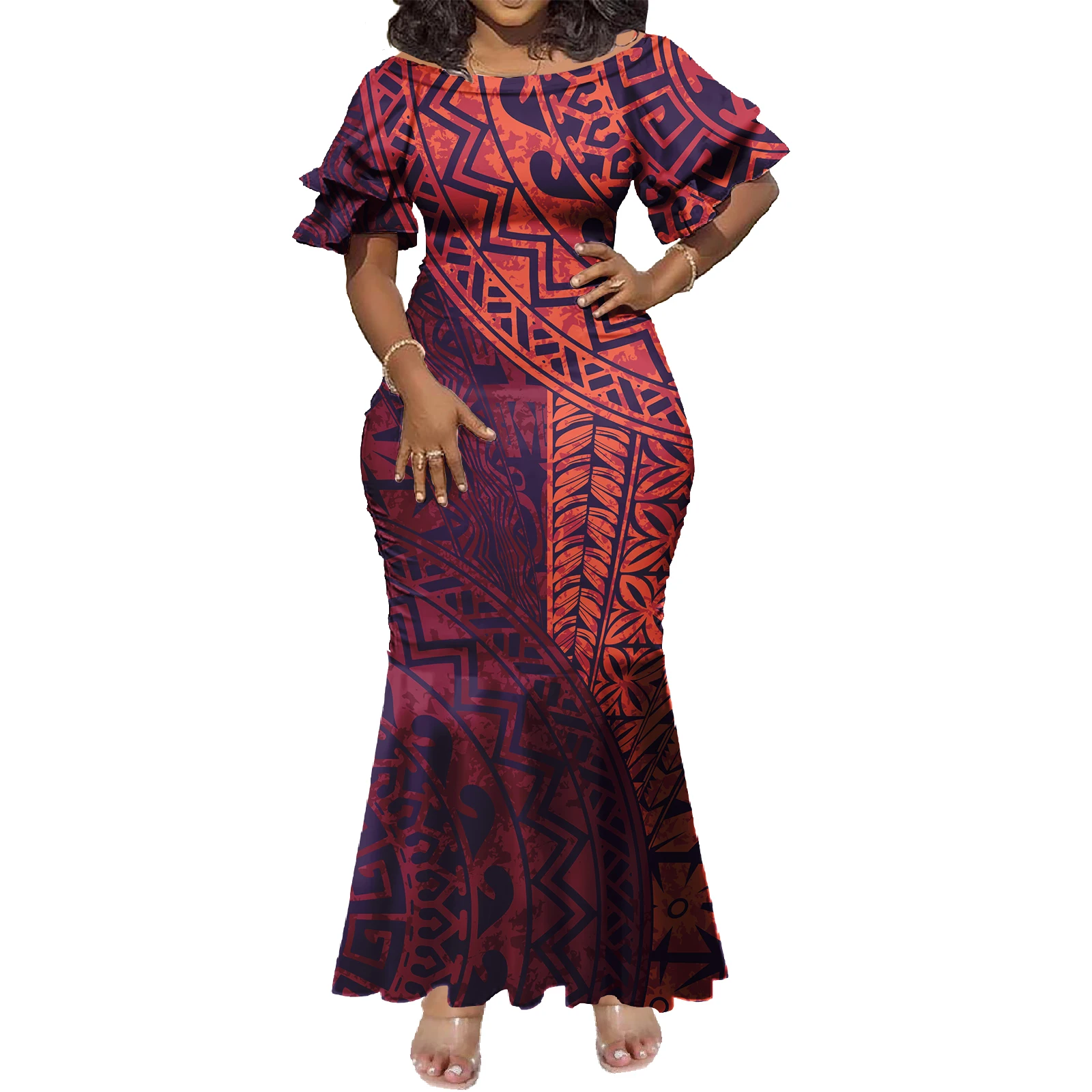 hawaiian evening long dresses Cocktail Evening Maxi Long Hawaiian Dress