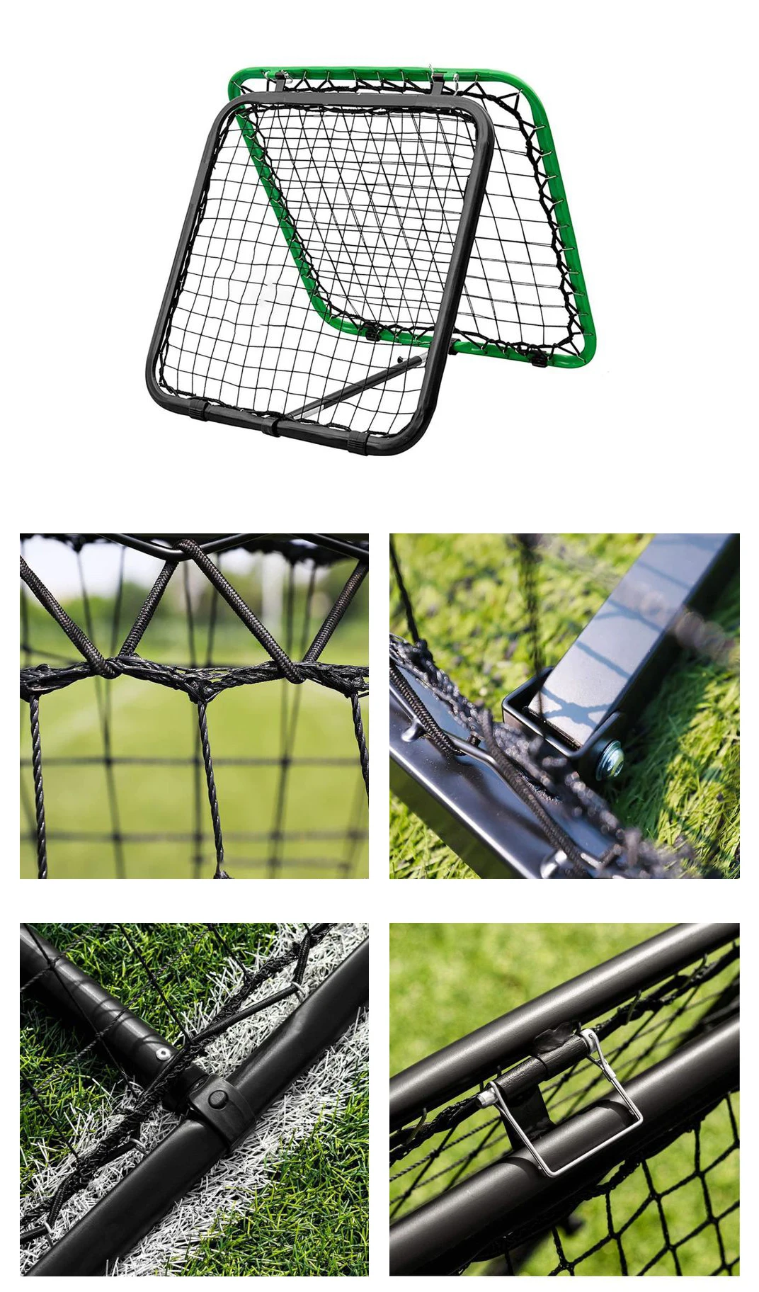 Double Sided Portable Rebound Net Adjustable Angle Soccer Net Mini