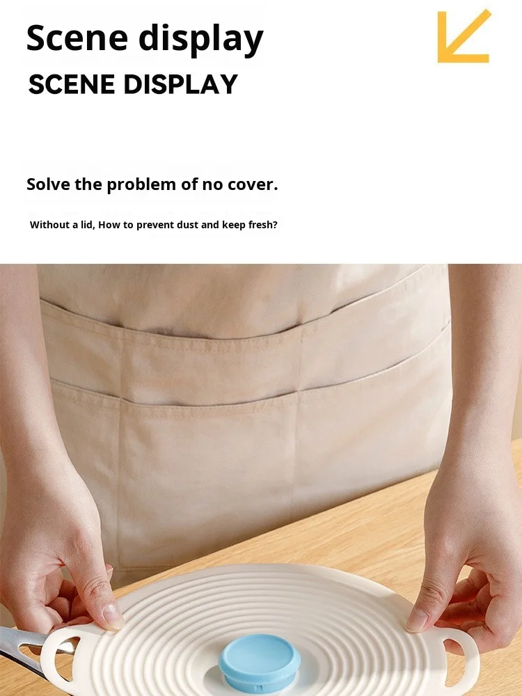 Strong Adsorption Silicone Dish Cover Splash-Proof and Fresh-Keeping Plate Cover for Microwave for Dinnerware supplier