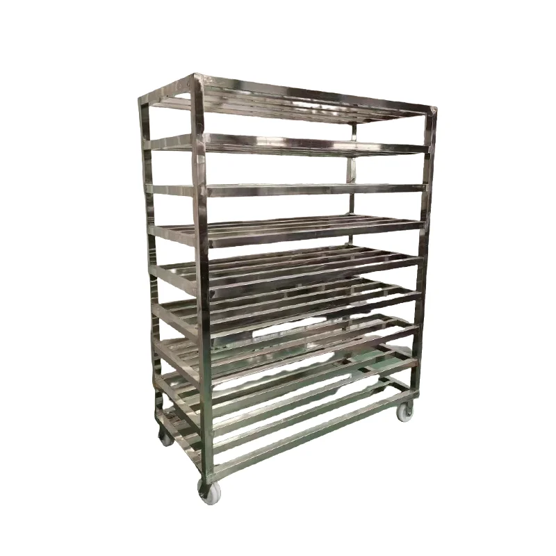 Stainless Steel Meat Hanging Trolley - Easy Moving & Storage