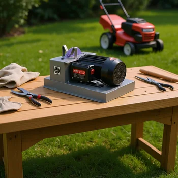 Bench Mower Sharpening Machine 500W 7-Inch Ceramic Grinding Wheel