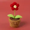 Flor roja acampanada + Mini lavabo de lana pequeño