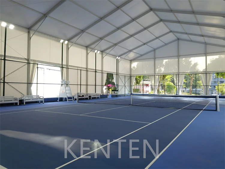 Custom Outdoor Single Padel Tennis Court Cover Tent Set Polygonal Shape