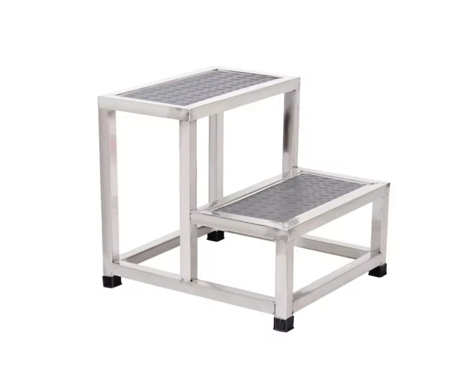 Medical Single Double Layer Three Layer Stainless Steel Footstool Hospital Surgery Footstool Examination Bed Stairs Steps