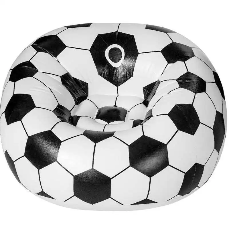 Inflatable Soccer Ball Sofa Chair Lazy Air Pull Out Chair Dorm Corner