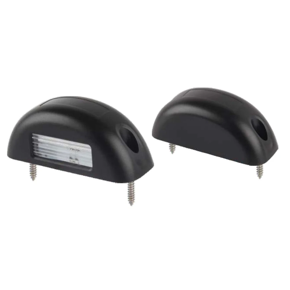 Emark ECE R10 R4 Approved LED License Plate Light 70mm Black Housing KD9002