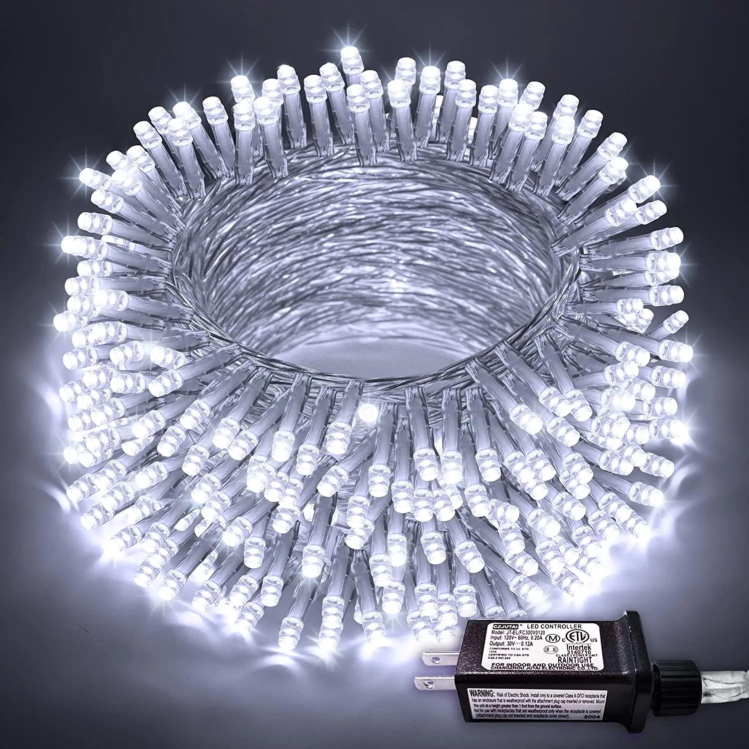 Ollny Guirlande lumineuse LED 20 m 200 LED, guirlande lumineuse de