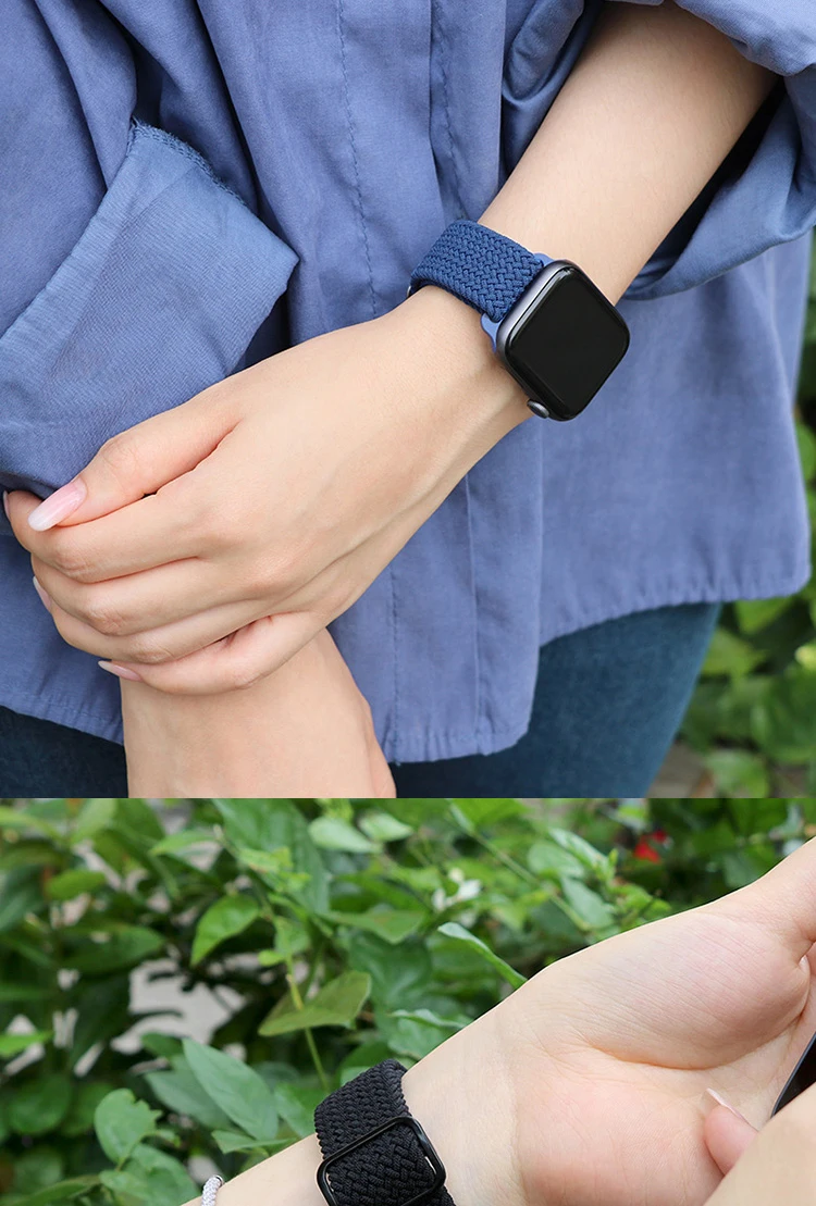 46 Colors Woven Lightweight Breathable Wristband Strap Sport Loop Nylon