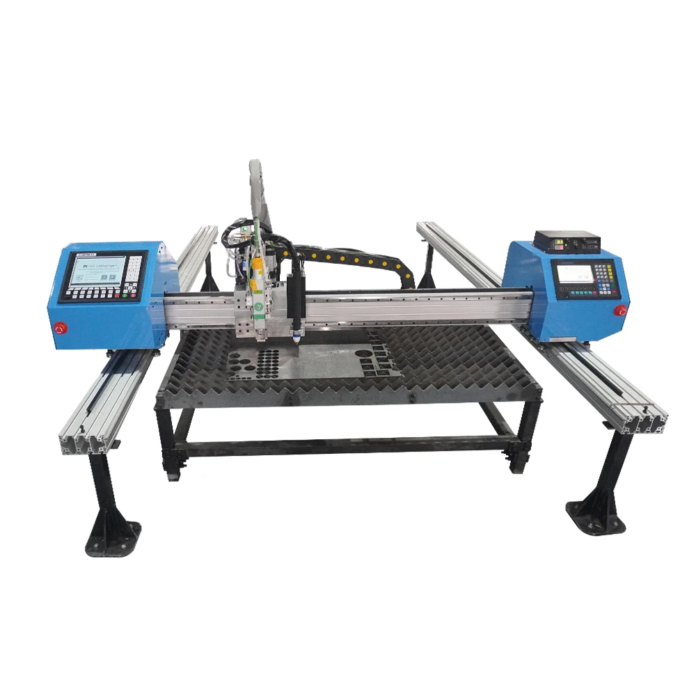 portable gantry laser and plasma cutting machines for steel metal mini laser and plasma cutting machine price supplier