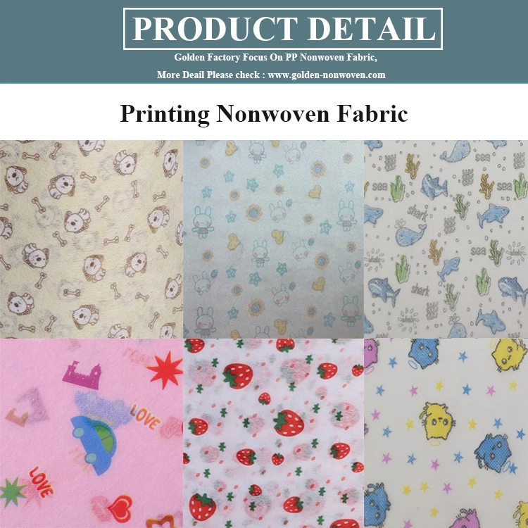 Competitive Price Pp Spun Bond Non-Woven Fabrics Wholesale Spunbond Roll Printed Spunbond Nonwoven Fabric For Bags