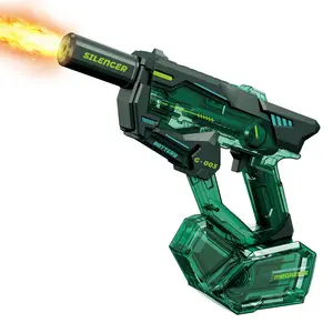 EPT Kids Summer Wholesale Shooting Toy Outdoor Games Water Guns Toy Rechargeable Automatic Electric Squirt Gun with Lights