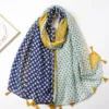 004 bleu à pois-175cm et plus