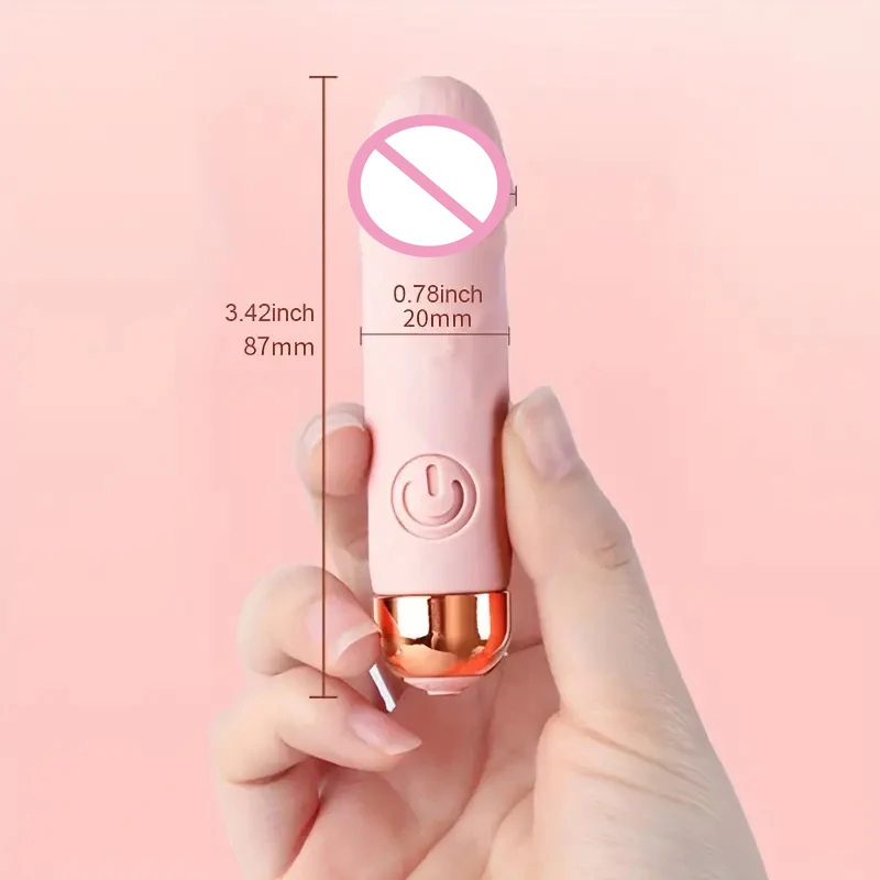 Handheld Pocket Massagers Realistic Dildo Skin-Friendly Silicone Mini  Massage Tools Adult Sex Toys Bullet Vibrator