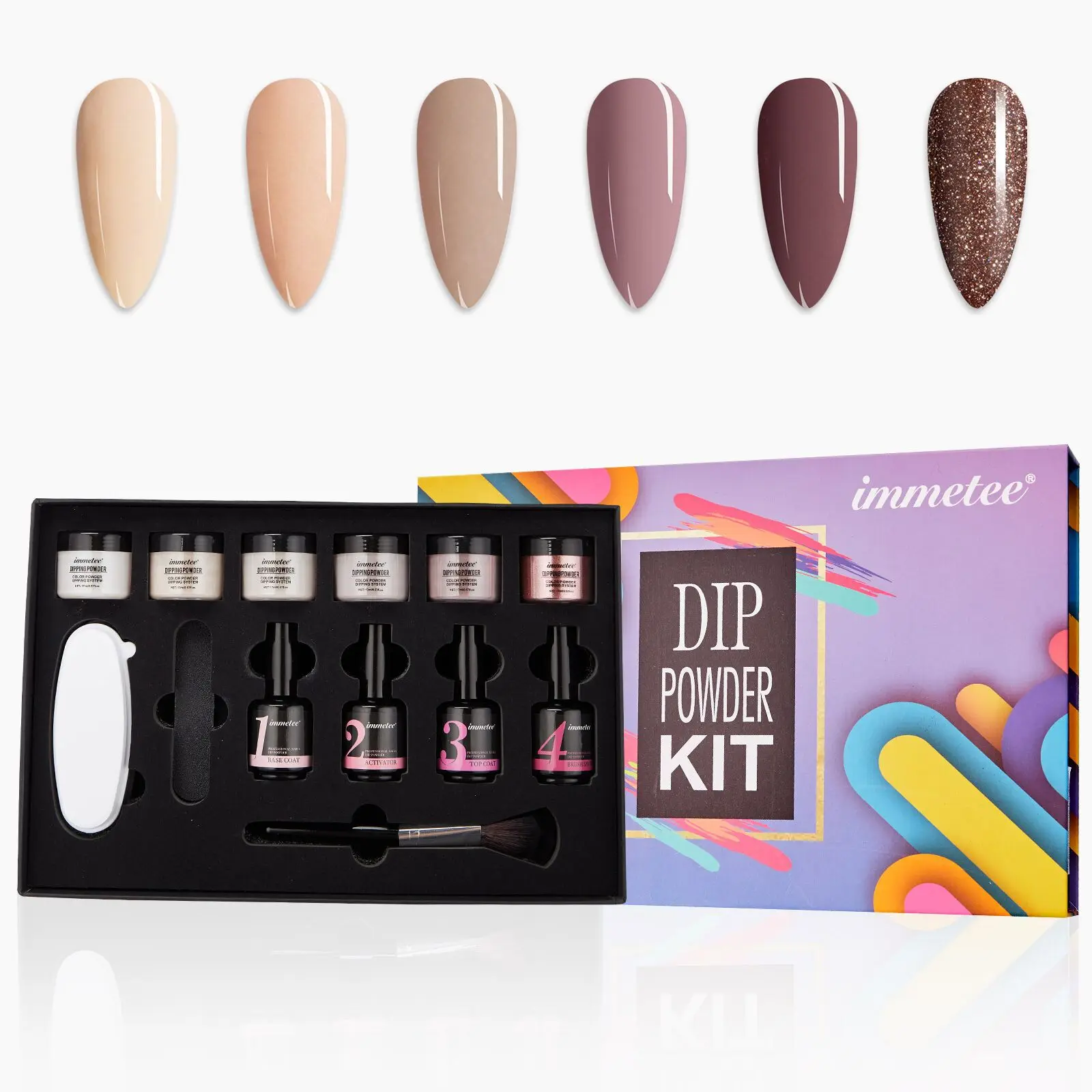 Popular Nude Gel Polish Set All Seasons Skin Tones Brown Neutral Gel Nail Polish Kit Soak Off LED Gel Nail Kit Manicure